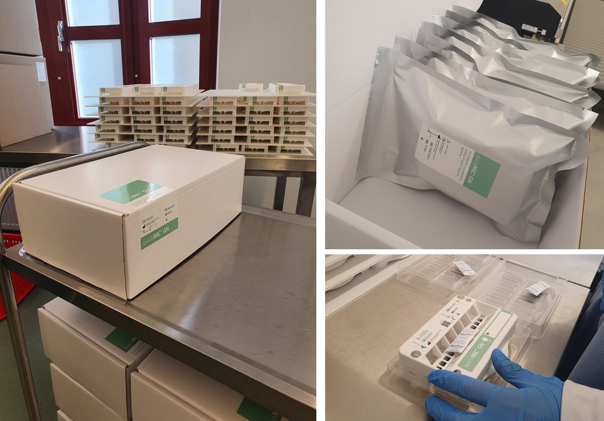 Gradientech's tweet image. A glimpse into our #Gradientech production facilities! Currently, our fantastic production team is producing #QuickMIC cassettes to our clinical study sites for the on-going clinical performance study. #antibioticresistance #AST #sepsis #PrecisionMedicine
