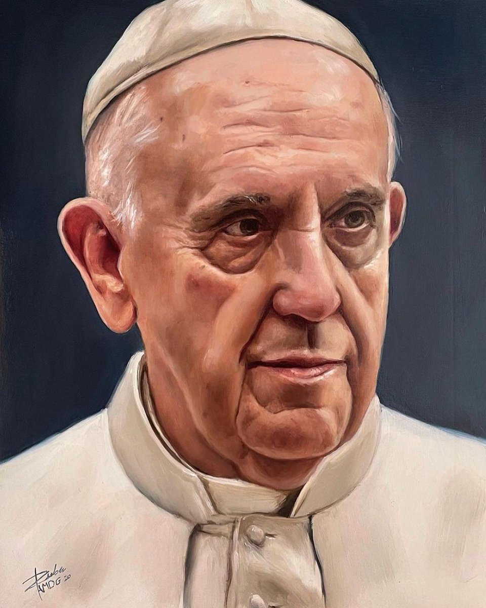 RubenF_Artist's tweet photo. Sharing my painting of our beloved Pope Francis. 9 years ago God entrusted him His Church to care for and guide to holiness, humble service and courageous love ❤️ thank you for you devoted service @franciscus 

Oil on canvas. 30x40cm

#popefrancis #papafrancisco #sacredart #art https://t.co/fPtE0GOTcA