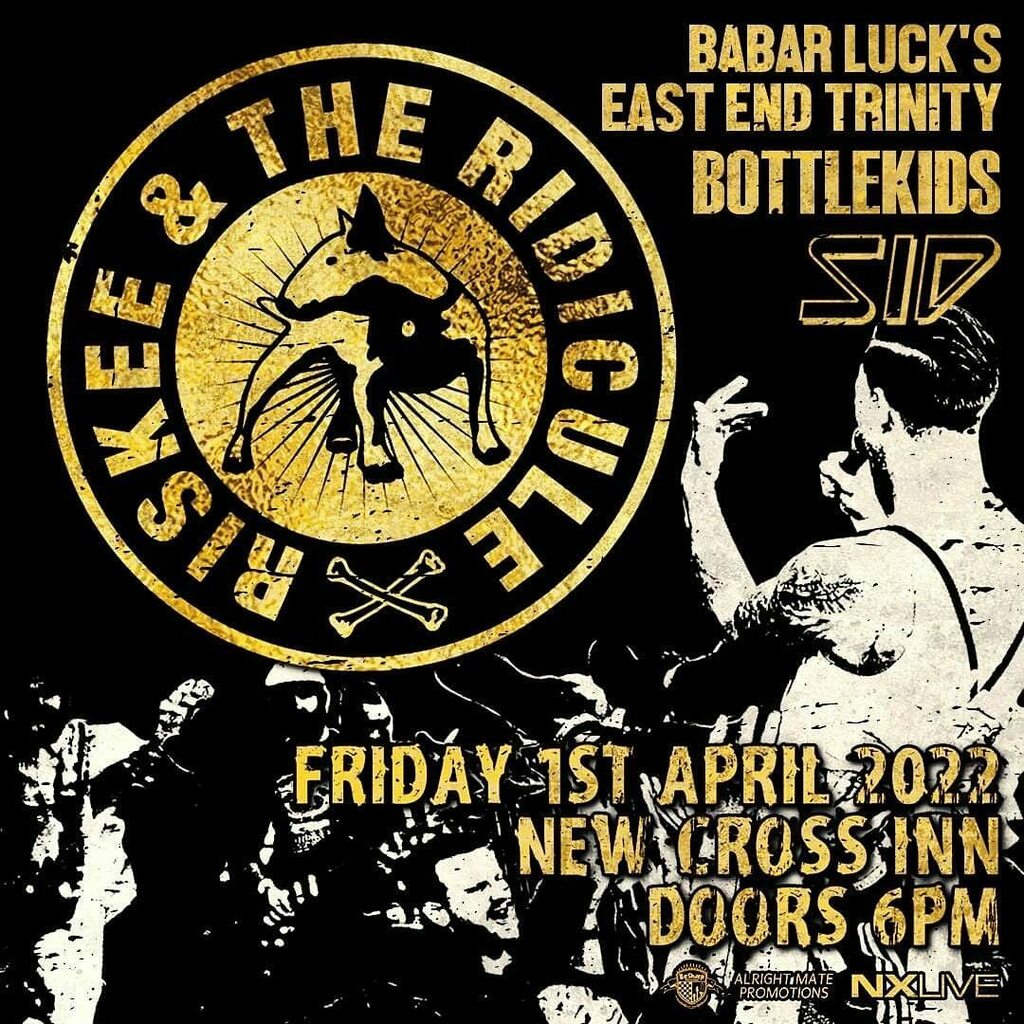 Babar luck new slog blog rare London show be a banger !!! Top bands April 1st our electric Rock Band East End Trinity @riskee_and_the_ridicule @newcrossinn @kaetempest @kinspirit_bandpage @punkethics @migraineshxc @modern_day_drummer @art_by_elishawwil… instagr.am/p/CbCeZgpDdZp/