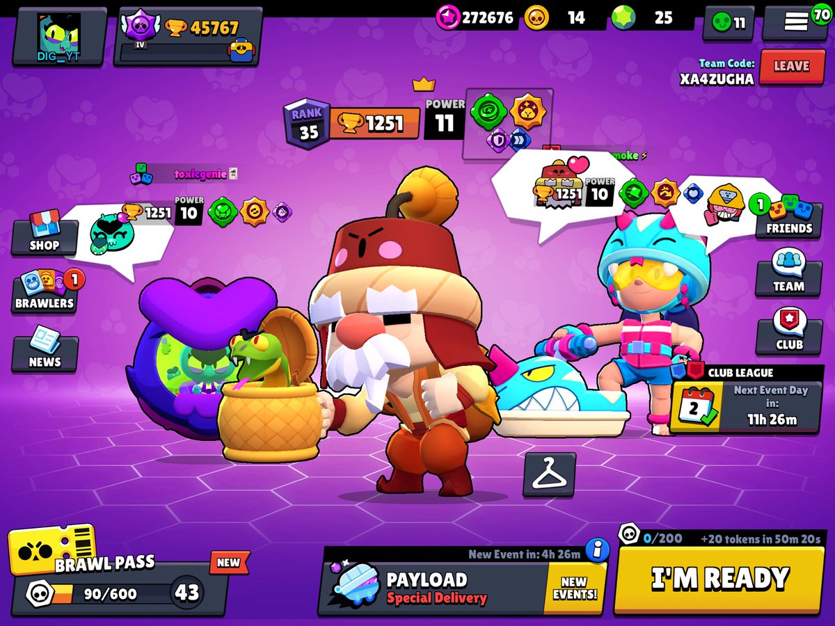 BrawlDig's tweet image. Da Rango Gale @ToxicGenie1 @woo