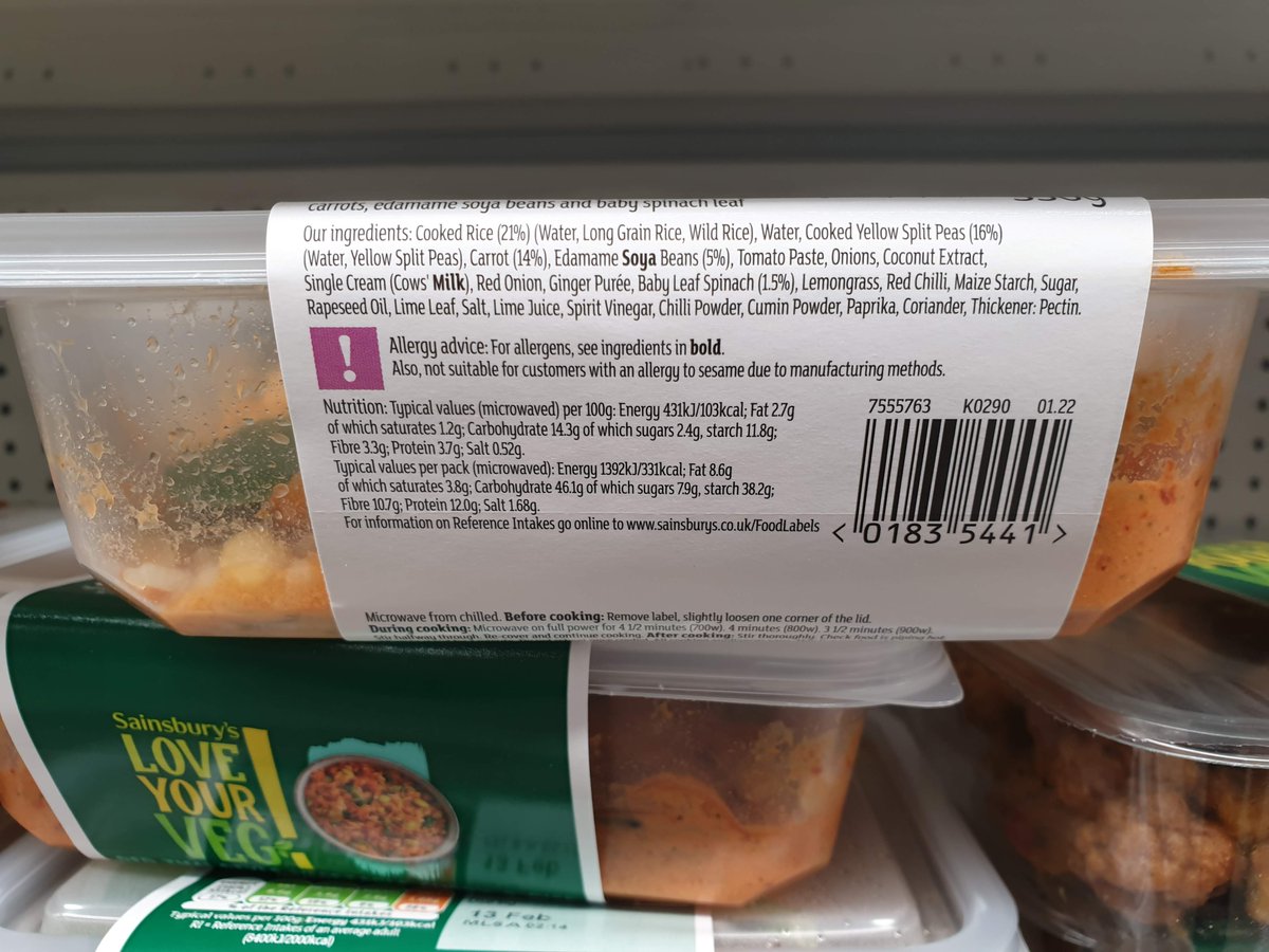 offworld21's tweet photo. @sainsburys Come on Sainsbury's, this recipe is like my old school report card, 'Could do better'. Why the cow's milk? Restricting a growing demographic by not making this vegan is a bit short sighted, don't you think?
#vegan https://t.co/SHA6GTNlMW