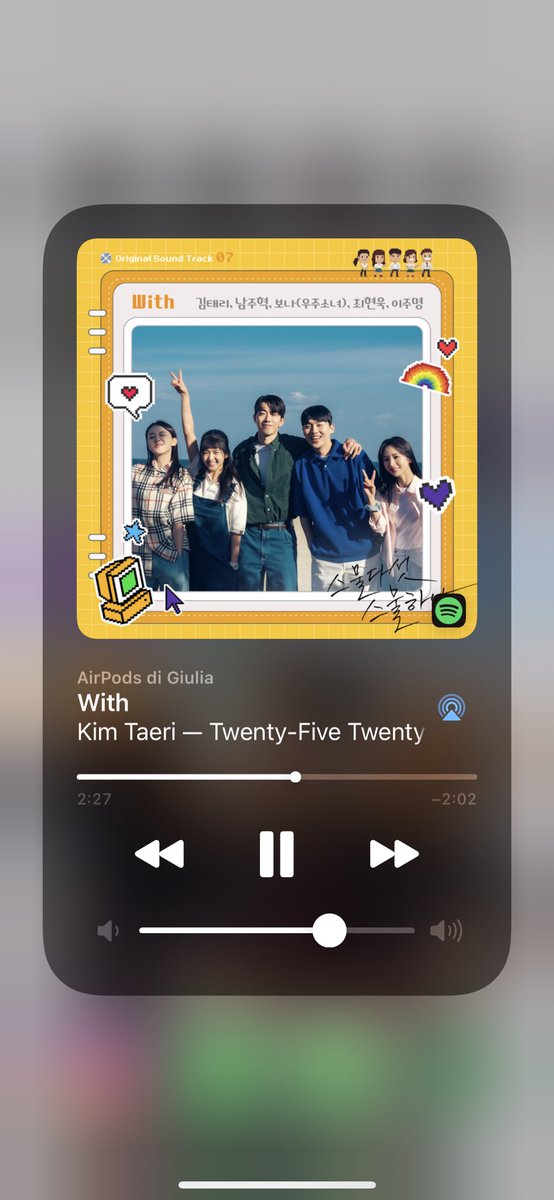 julsgumiho's tweet photo. omg it’s out and i love it 😭 #TwentyFiveTwentyOne #TwentyFiveTwentyOneOst https://t.co/z4rjoAWbxE