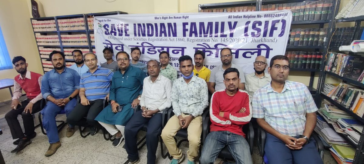 Weekly support meeting for men &amp; their families members who have been victimized by the misuse of #GenderBiasedLaws &amp; #FakeCases.
SIF-JHARKHAND meeting on 13.03.22. <a href="/RanchiSif/">Save Indian Family, Jharkhand</a> <a href="/SIFJharkhand/">SIFJharkhand</a> <a href="/vaastavngo/">Vaastav Foundation</a> <a href="/sifchandigarh/">SIF Chandigarh</a> <a href="/SIFKtka/">Save Indian Family - Karnataka (SIFK)</a> @MensDayOutIndia <a href="/HridayaNFH/">HridayaNFH NGO</a> <a href="/DaamanNGO/">DaamanNGO</a> <a href="/JharkhandCMO/">Office of Chief Minister, Jharkhand</a>