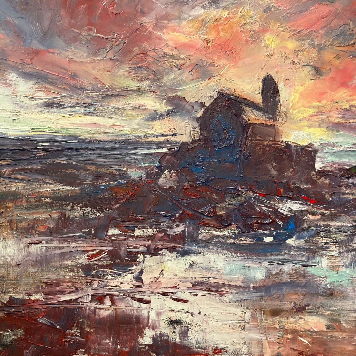 SaraMcKeeFRSA's tweet photo. Lovely afternoon spent with Artist Louise Morgan RCA this week and puppy Pepper. Looking forward to introducing Louise’s work to our Yellow Gallery @LifeFullColour1 soon. Here’s a sneak preview of what’s coming up - it’s absolutely stunning! @Welsh_art @TheRCAConwy @Arts_Wales_ https://t.co/uXL8WAkTGP