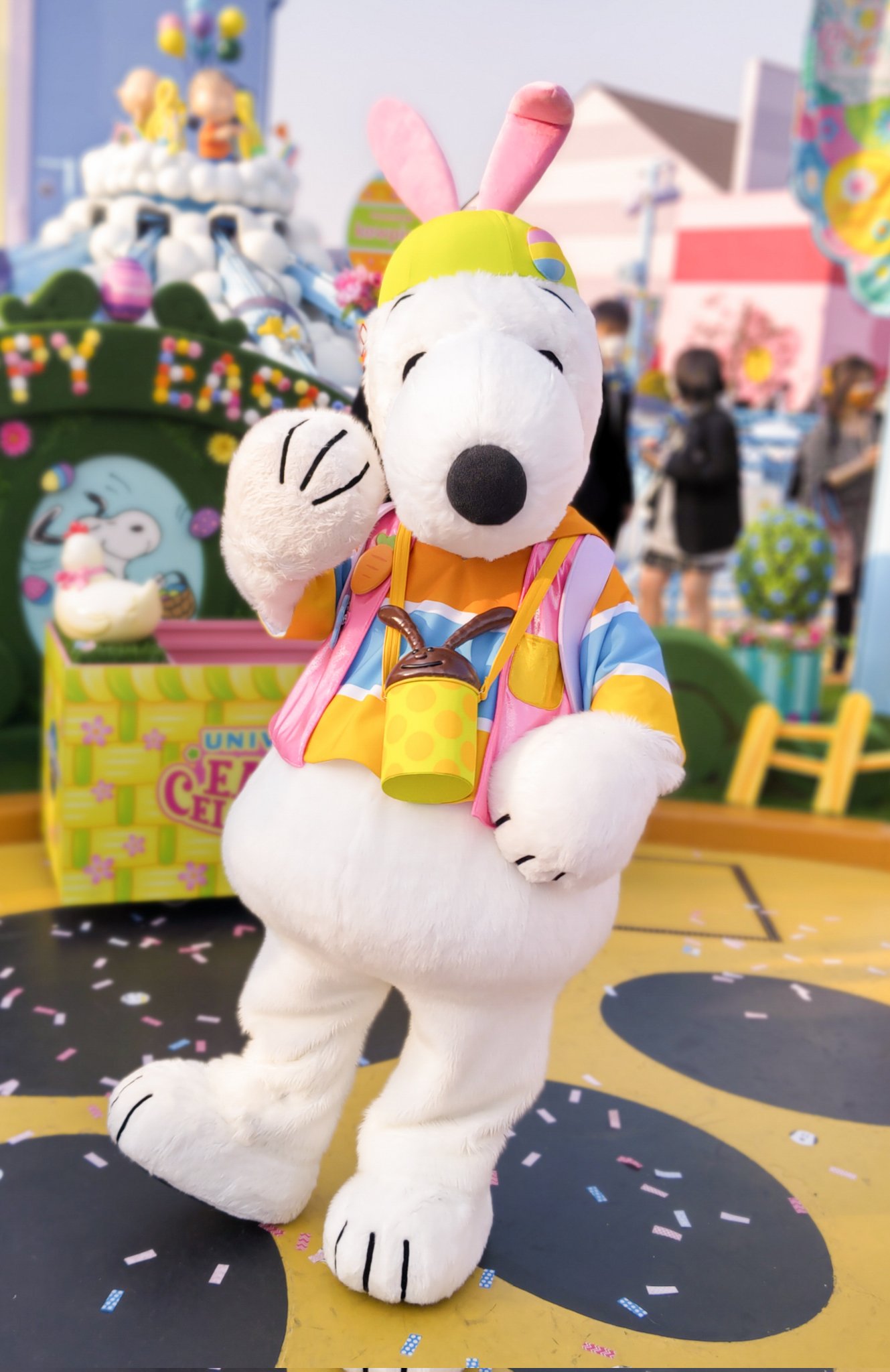 USJ スヌーピー イースター ぬいぐるみ マスコット キーチェーン
