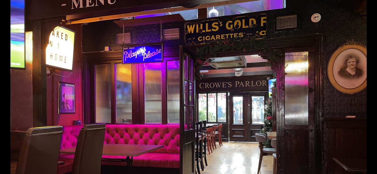 crowesgalway's tweet photo. Want a good night out in a great establishment? All enquiries via WhatsApp or text (085) 2763990. https://t.co/iet5Jsxy9s