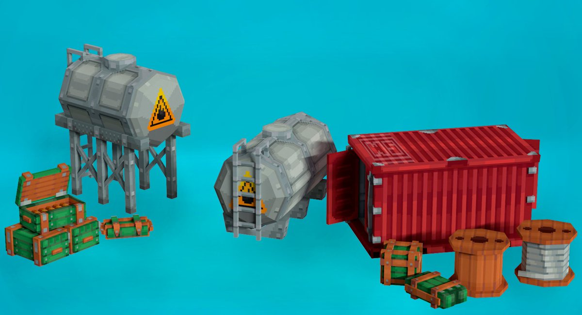 whisky14642781's tweet photo. Some mesh props

Made in 
@blockbench

#lowpoly #blockbench #3D #Minecraft https://t.co/ImOJ6BlEOZ
