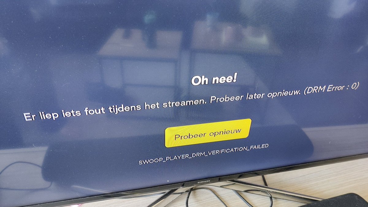 Bauerken1987's tweet photo. @Telenet Jullie hebben vandaag de Play Sports kanalen opengezet voor iedereen, waarvoor dank, maar via de Flow app krijgen we error 'Verification failed'. Zijn jullie hiervan op de hoogte? https://t.co/MswoLqmcTT