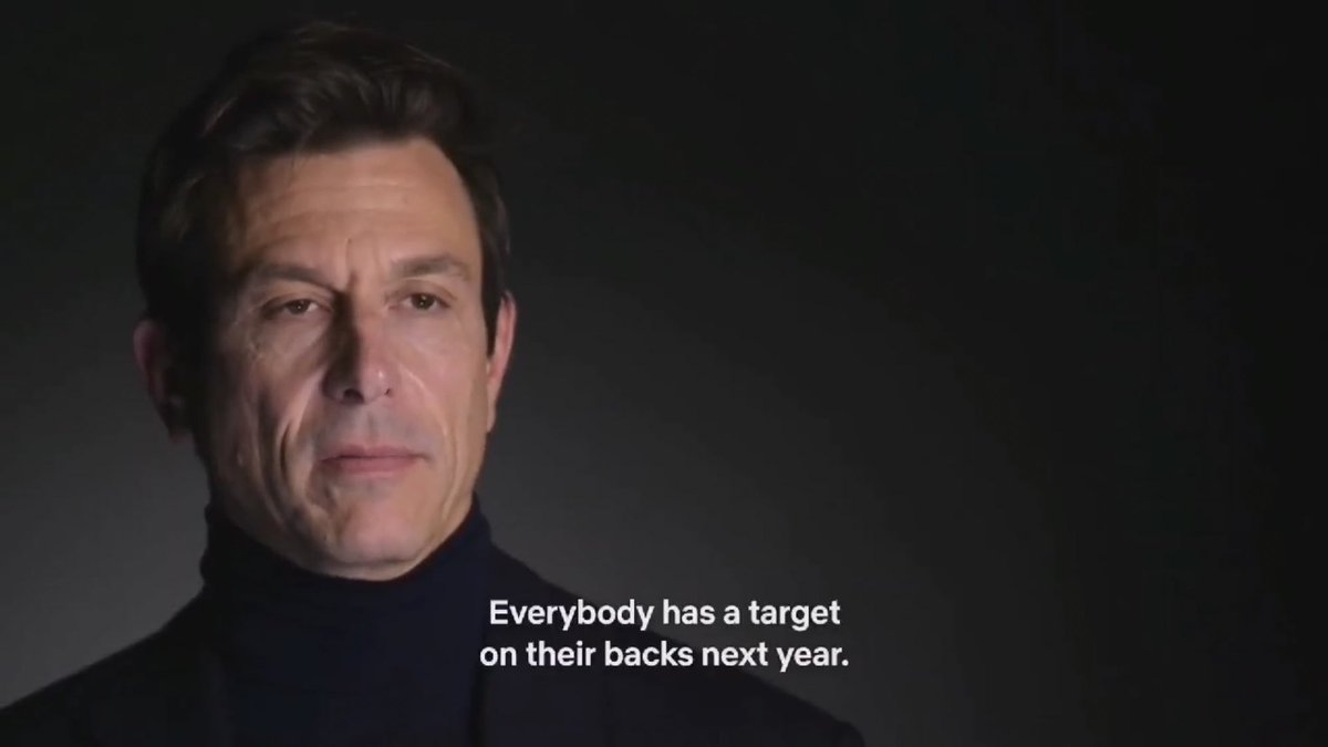 PaddockPassion's tweet photo. Toto Wolff in Drive To Survive always wears a white shirt, until the very end of Season 4… he’s wearing black

His villain era has begun 👀 #DriveToSurvive #F1 https://t.co/8hdpsSKht2