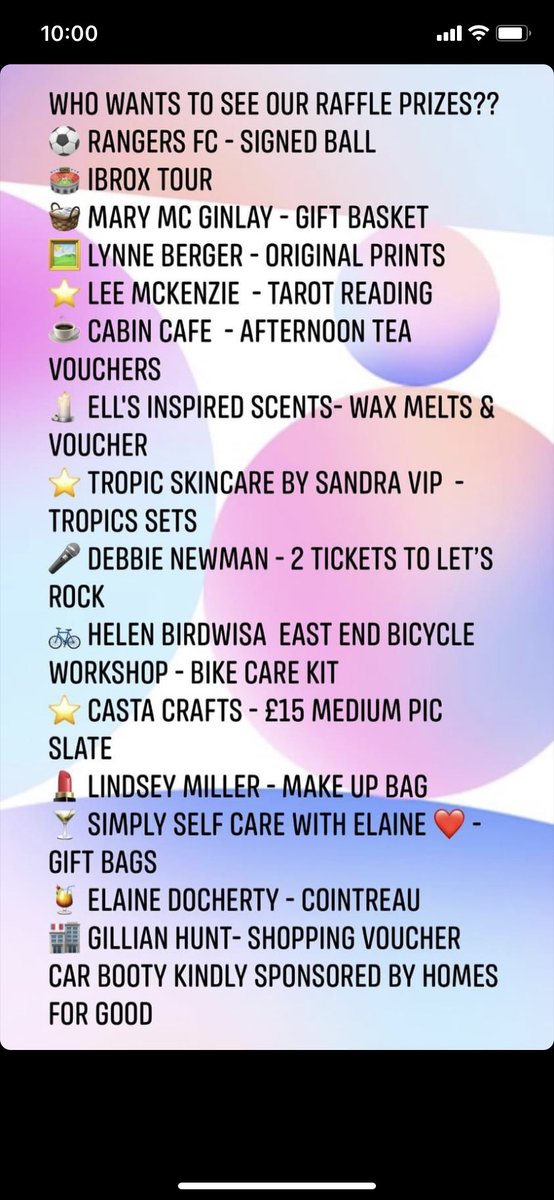 Want to see the raffle prizes for our car booty in aid of <a href="/MarieCurieSCO/">Marie Curie Scotland</a>?? <a href="/MsAndersonDHT/">Ms Anderson</a>  <a href="/RossClift/">Ross Clift</a> @MissJDonaldson <a href="/WhitehillSec/">Whitehill Secondary</a> <a href="/WhitehillAsh/">Ash whitehill</a> <a href="/Whitehillaspen/">Whitehill Apsen</a> <a href="/WhitehillAlder/">WhitehillAlder</a>