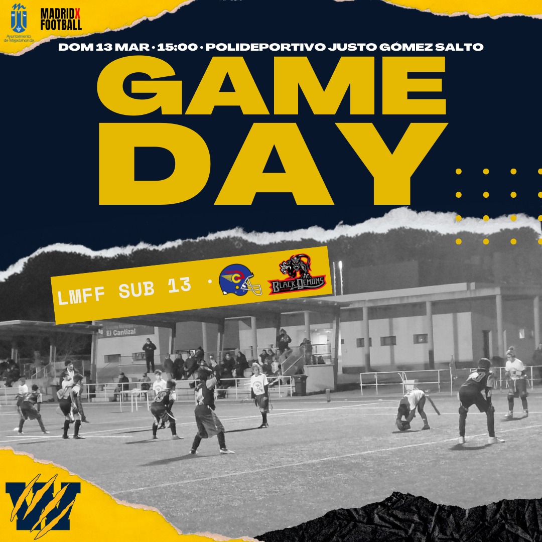Este domingo 13 de marzo, en San Fernando🏟️, juega nuestro equipo de la Escuela de #Flag #Football  <a href="/MajadahondaAyto/">Ayuntamiento de Majadahonda</a>  Wildcats sub-13 
A divertirse Chavales !!!!!
#GoWildcats
One Team | One Family | One Passion