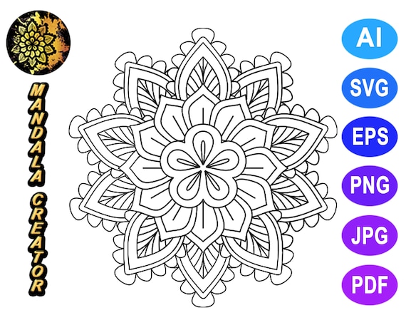 ArtDesign_by_VC's tweet image. Mandala Vector Pattern Floral tinyurl.com/y2djzdep via @EtsySocial #mandala #lineart #mandala #vector