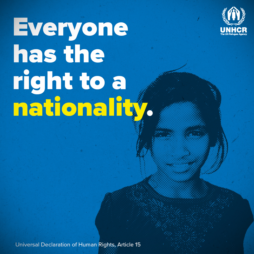 UNGeneva's tweet photo. Having a nationality is a fundamental human right.

All stateless people deserve the chance to say #IBelong.  

#EndStatelessness
@Refugees https://t.co/LhGKzWK23f