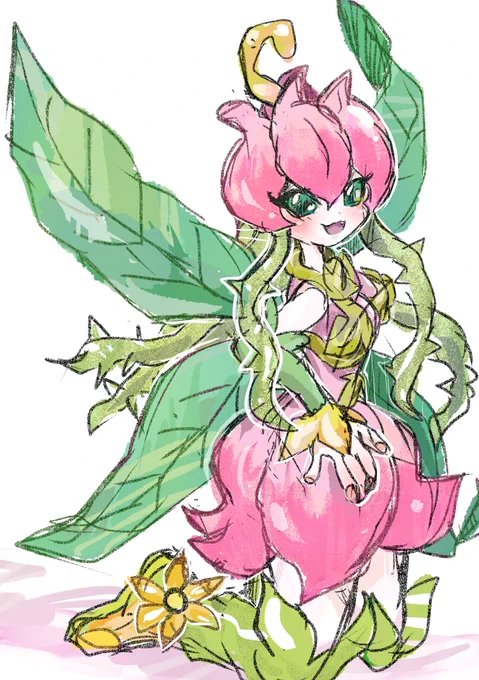 #リリモン #らくがき #デジモン #デジモンアドベンチャー  #イラスト #Digimon #Lillymon 