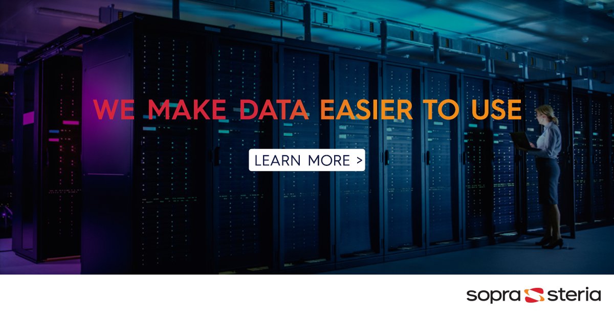 SopraSteria_Bnl's tweet photo. At Sopra Steria Benelux, we are focused on integrating, organising, and leveraging organisation-wide data to provide a greater understanding of customers, operations, and markets.
Learn More: https://t.co/dKfZESrBUT
#SopraSteriaBenelux #Bigdata #data #datasevices #technology https://t.co/WPlJs9RoxB