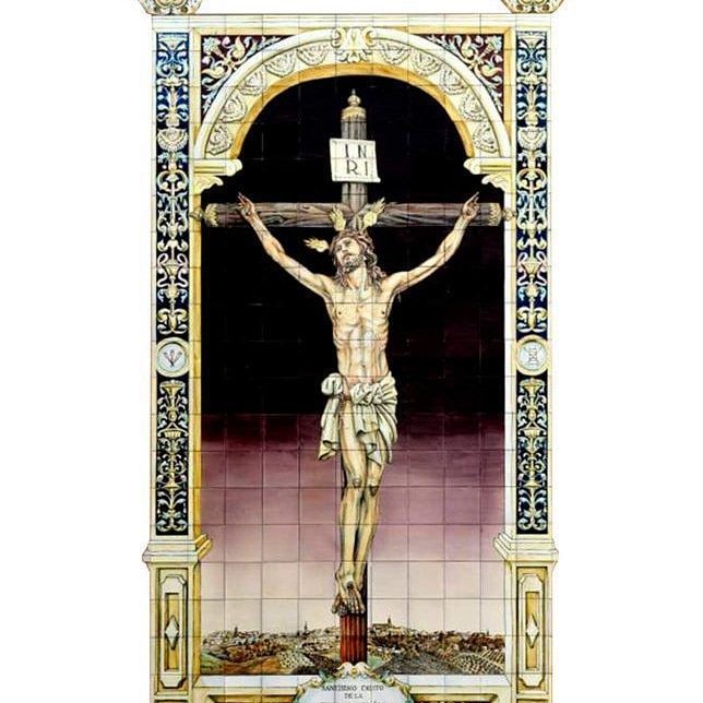 carmenvvvvv's tweet photo. Durante la pandemia tuvimos el gusto y gran honor de realizar un retablo cerámico para la hermandad del Cristo de la Expiración en Arjona, Jaén. 
#rincondelarte
#ceramicapintadaamano
#cristodelaexpiracion
#retabloceramico
#ceramistajaen
#ceramistasevilla
#academiadibujoypintura https://t.co/CzT3sno1uN