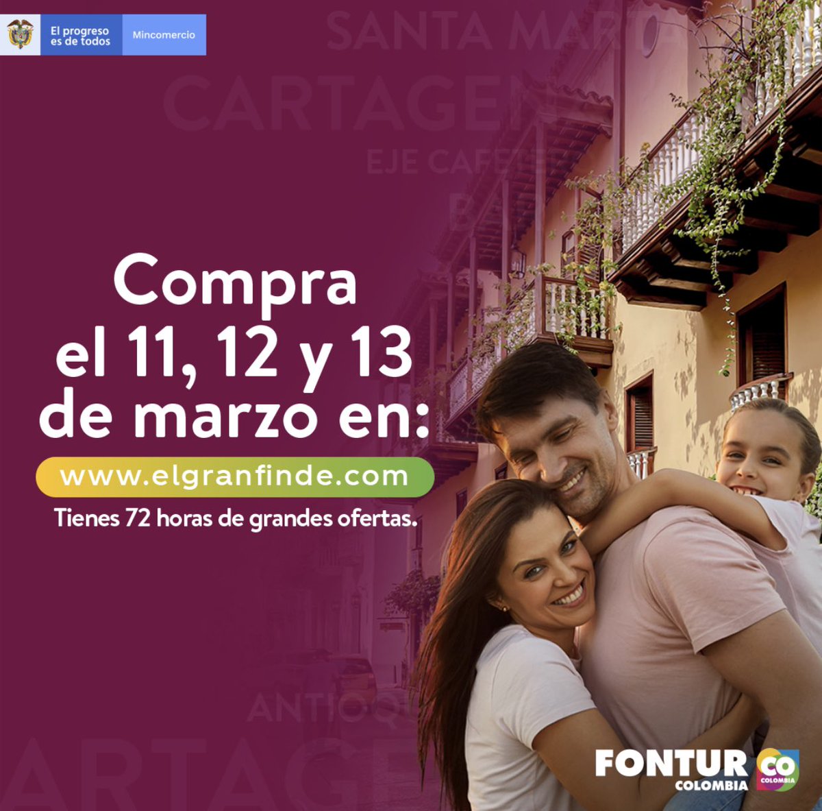 fonturcol's tweet photo. ¿Estás listo para redescubrir Colombia? Visita https://t.co/3B5JxXHR36 y sorpréndete con todas las alianzas y tarifas que el #GranFinde diseñó para ti! https://t.co/NLgVzOdw4B