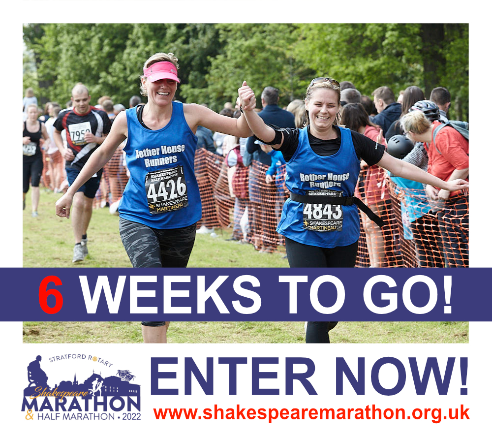 Shake_Marathon's tweet photo. 6 WEEKS TO GO! https://t.co/czZaBYYXPC #shakespearemarathon #shakespearehalfmarathon #shakespearehalf #stratforduponavon #marathon #marathontraining #halfmarathon #halfmarathontraining #springmarathon #running #ukathletics #barrgold https://t.co/s3E0YcYDMX