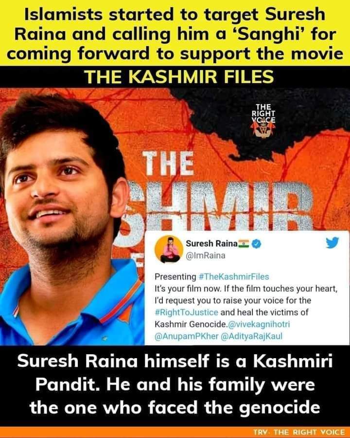 What else those morons could name a true right wing?

But Raina shines like a 🌞 ☀️ ⚛

#IndianCitizens 
#RightToJustice