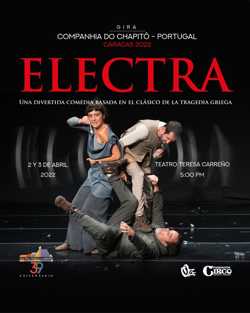 Una comedia en el Teresa Carreño, 2 y 3 de Abril #Teatro  #potugal #Caracas  @Ccs_teinvita <a href="/Recomendao/">Recomendao</a> <a href="/globovision/">Globovisión</a> <a href="/UNoticias/">Últimas Noticias</a> <a href="/fpatrimonioccs/">FUNDAPATRIMONIO</a> <a href="/ccs_fundarte/">Ares 🔥</a>