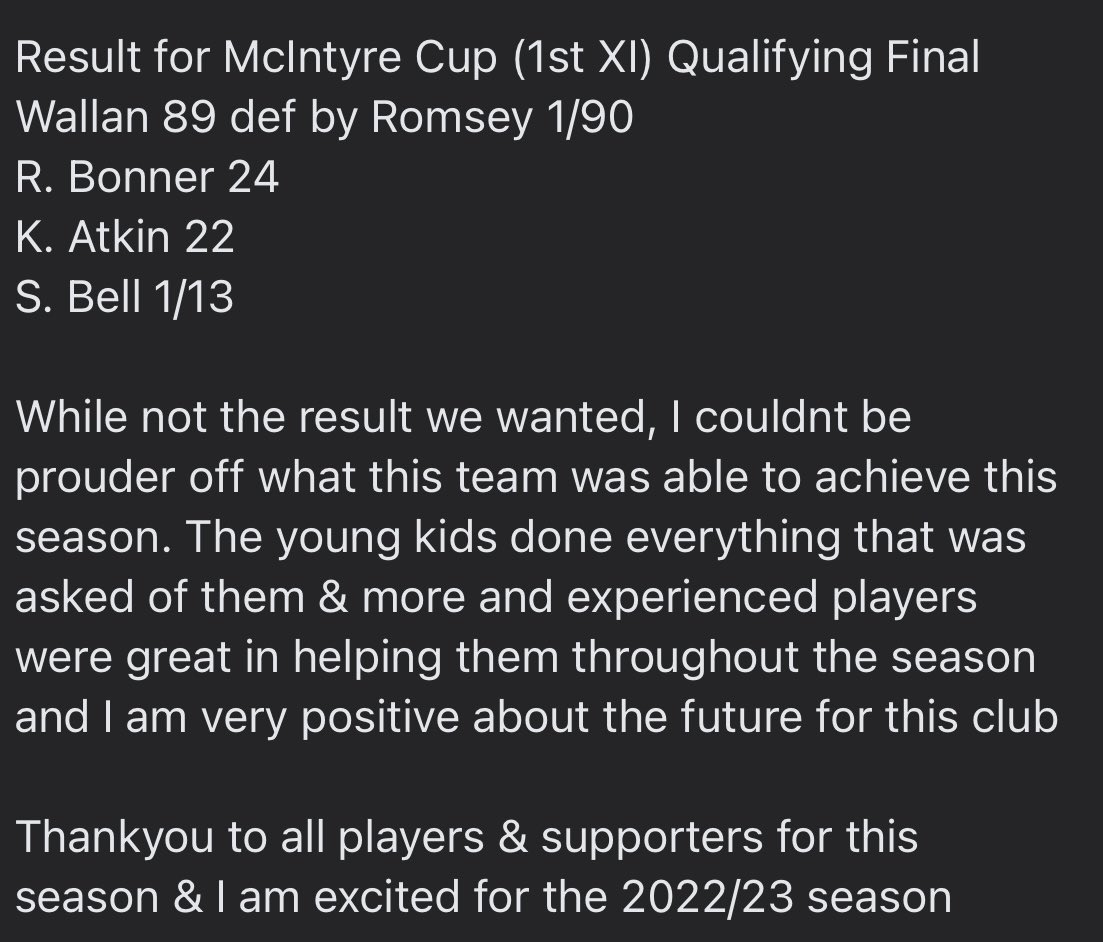 Wallan DCC tweet media