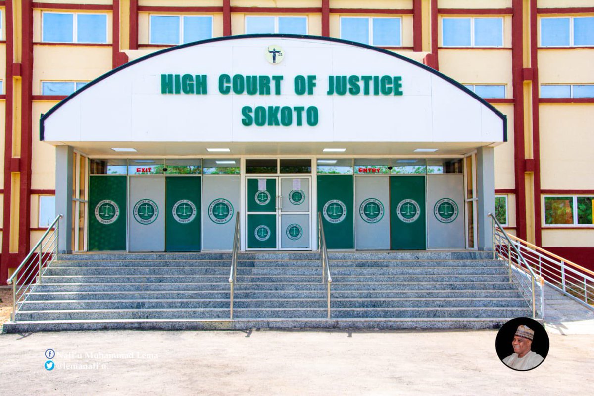 Solid4Tambuwal's tweet photo. #ProjectSokoto: HE Gov. Aminu Waziri Tambuwal CFR rehabilitated and refurbished the Sokoto State High Court. #TambuwalIsWork #WorkIsTambuwal #DasukiBeyond2019 #Solidified4Tambuwal🤞 https://t.co/HMa03C2U9Y