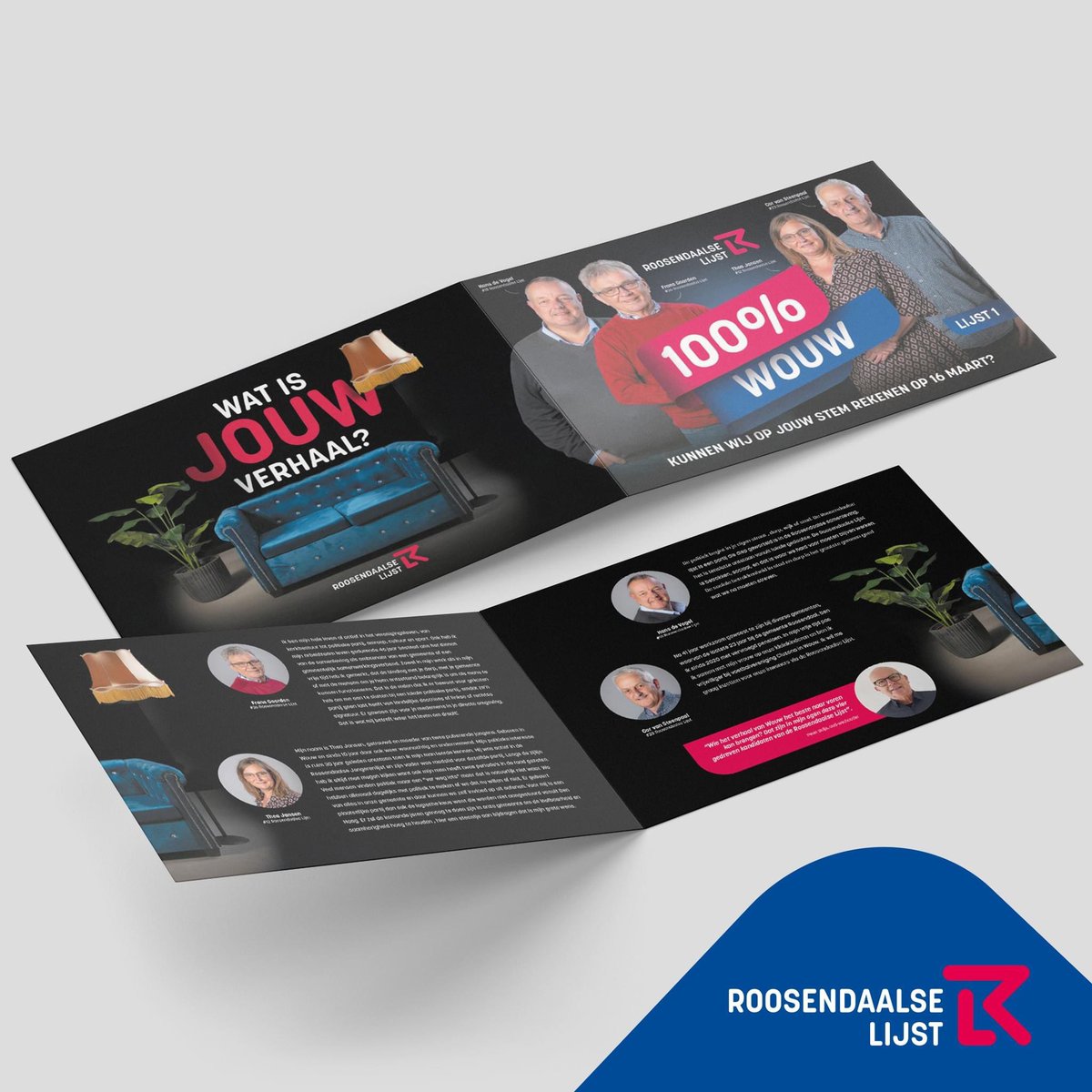 WOUW!
"Wie het verhaal van Wouw het beste naar voren kan brengen? Dat zijn deze 4 gedreven kandidaten". Aldus oud-wethouder Peter Buijs

Thea Jansen, Hans De Vogel, Frans Goorden en Cor van Steenpaal
Kunnen zij op jouw stem rekenen?

Lijst 1 | 💯% #RoosendaalseLijst #GR2022 #wouw