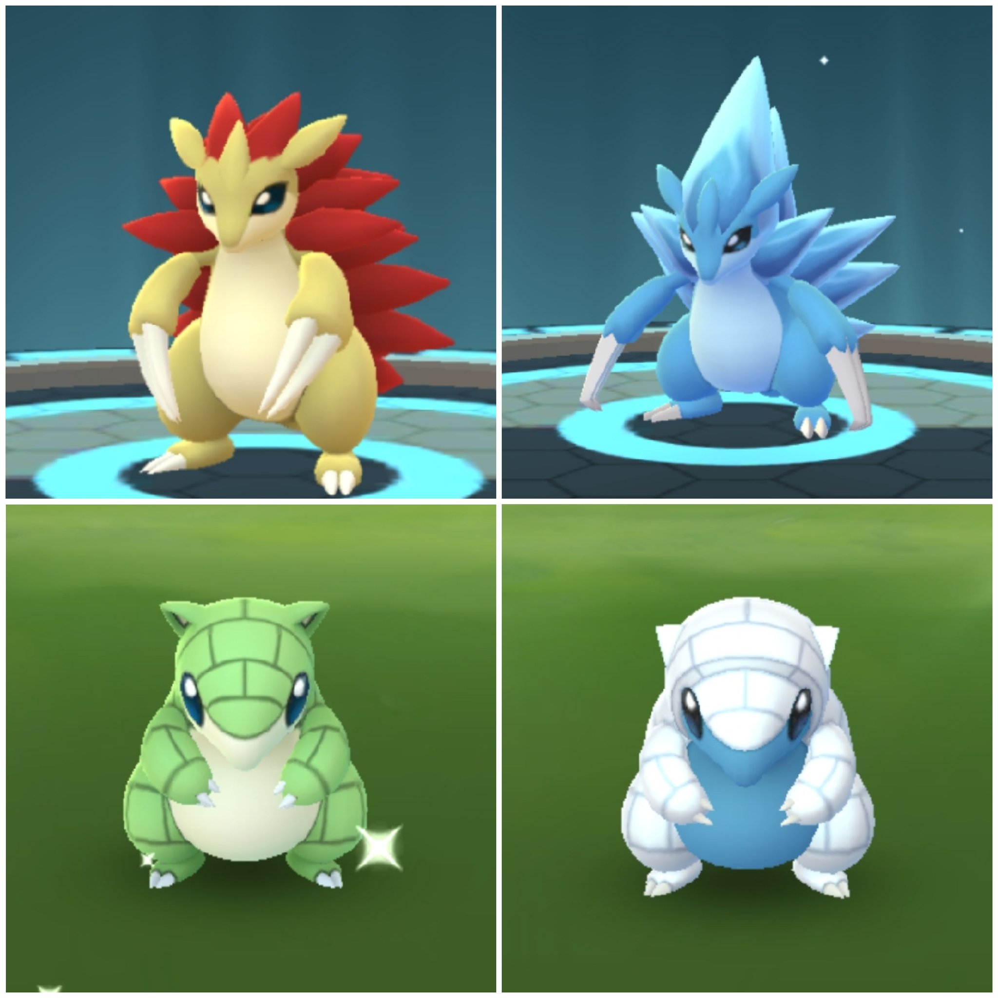 Amazinghisa 今日のポケモンgo活動1 サンドコミュニティお疲れ様でした 色違いは43匹 ピカブイに移送した6匹の計49匹と最多に ﾉ ボックス圧迫気味でしたが ピカブイに送れたので少しは緩和されそう ポケモンgo サンド アローラサンド
