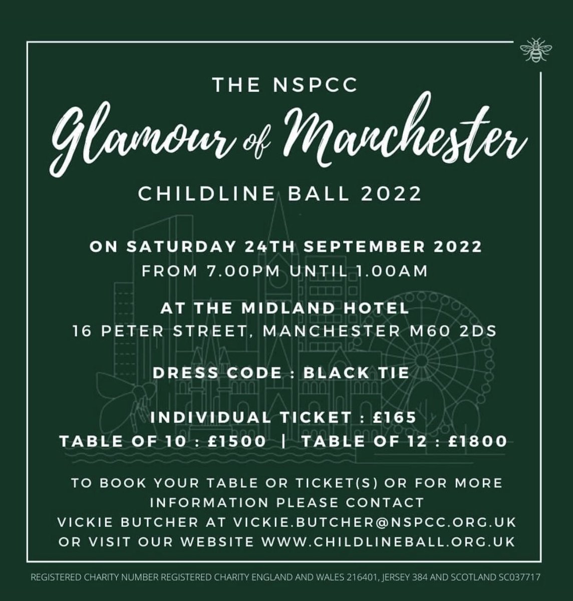 ChildLine_Ball's tweet photo. 🚨 IT’S BACK 🚨

The Glamour of Manchester Childline Ball returns to the iconic @MidlandMCR on Saturday 24th September 

Tickets are on sale now! 

#glamourofmanchester #childlineball #charityball #nspcc #childline #midlandhotel 

💃🏻🕺🏽🍾🥂🐝🎉 https://t.co/GpjCGrOUyG