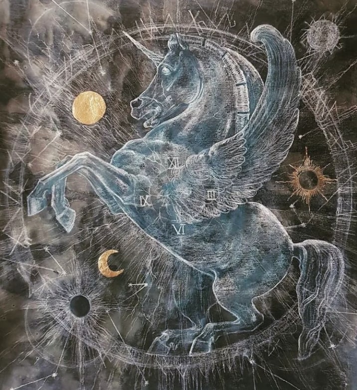 StrunaDaniela's tweet photo. Sun horse
Mixt media on canvas 
80/85cm
March, 2022 https://t.co/vCNJnR3PxK