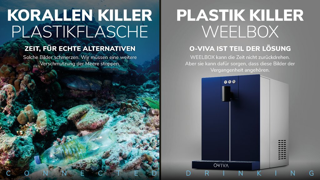 O-VIVA liefert nachhaltiges Trinkwasser für Zuhause. Unsere WEEL BOX liefert pures, mikroplastikfreies Wasser. Keine weiteren Plastikwasserflaschen in unseren Meeren.

Mehr Info: o-viva.com

#SayNoToPlastics #Eco #CarbonReduction

*Quelle: wwf.de/themen-projekt…