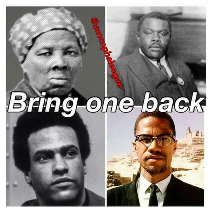 They each had a purpose and contributed to World History. Bring back Garvey to finish what he started 🤔 But we can continue the work too. Its starts with us. Garvey left a Blackprint to build on.
#harriettubman
#hueypnewton
#marcusgarvey
#malcolmx