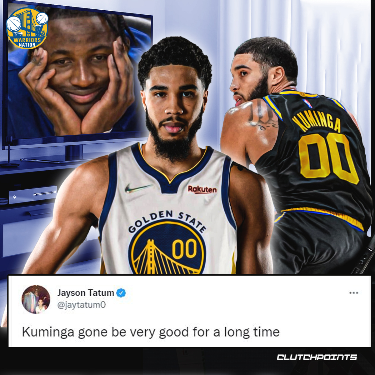 Warriors Nation - A 19-year old praising a fellow 19-year old 🤩 You know  Jonathan Kuminga is nice when Jayson Tatum goes out of his way to post  about him! Get 50