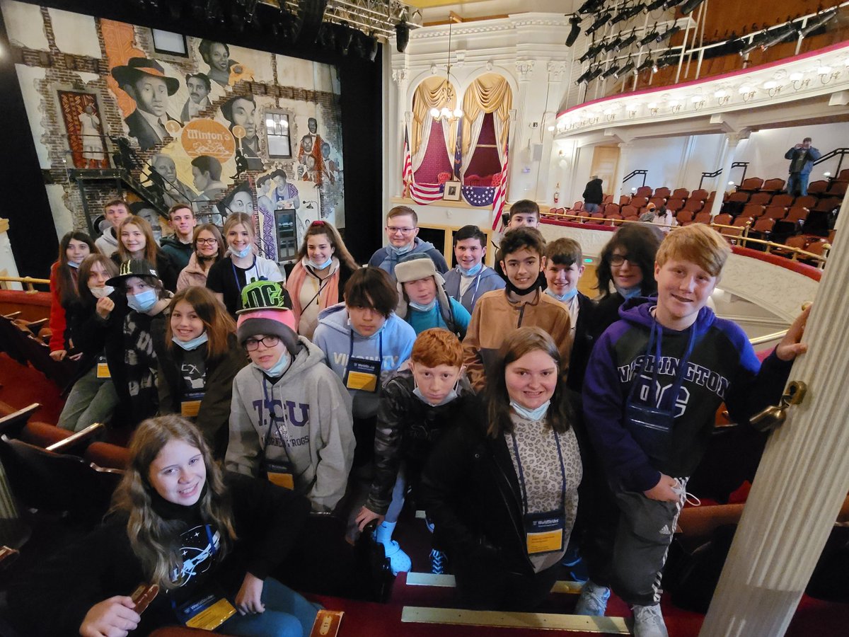 AMS_counselors's tweet photo. Today's first stop was at Ford's Theater. https://t.co/gn1lhd32GR