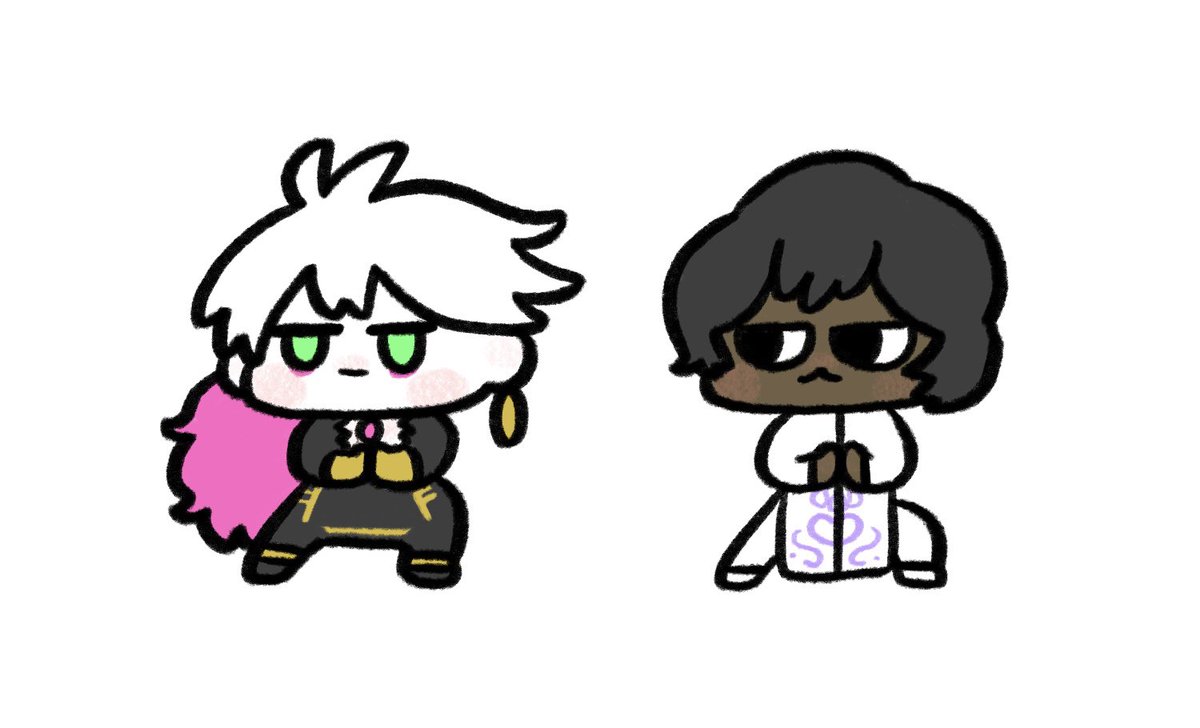 アルジュナとカルナを今まで結構描いてる私です 