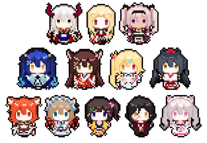 【🌈🕒メンバードット絵企画】
2019年4月〜10月デビューの人々! 