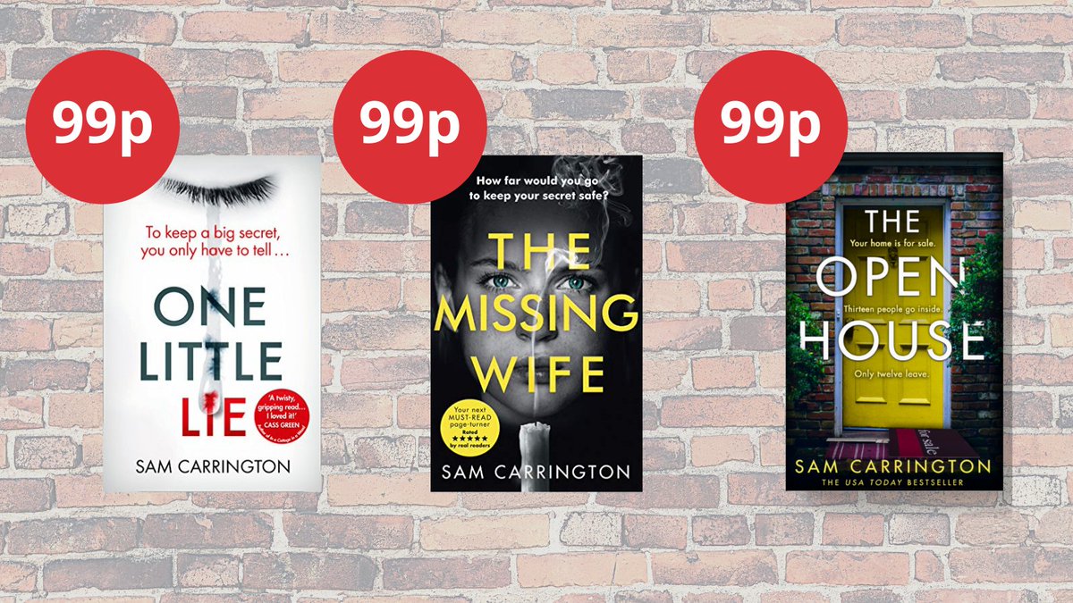 sam_carrington1's tweet photo. THREE of my ebooks are currently 99p!🥳
(And #OneLittleLie is FREE if you're a prime member)
#bargainbooks #weekendreads
👉https://t.co/BiIdumYewj https://t.co/kxLnaoW1Ly