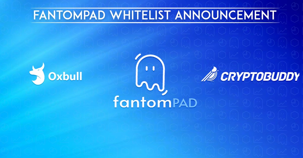 CryptolenzHQ's tweet photo. 🔥@CryptobuddyInfo x @Oxbull5 🐂 partnered to #giveaway #IDO #whitelist spots for @TheFantompad 👻 to the community👨‍👧‍👦

🔦 Fantompad is an  all-in-one hub that incubates 🥚, lists and launches 🐣 on the Fantom network. 

👇Follow these simple steps:
https://t.co/L92DJUv2WT https://t.co/55iZNwj6hi