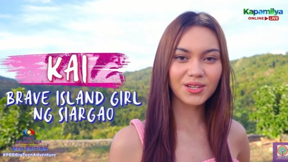 PBBSeasonUpdate's tweet photo. Ang Brave Island Girl ng Siargao!
KAI ESPENIDO!

PBBTEENS SUMMER ADVENTURE
#PBBBigTeenAdventure https://t.co/36dOGo1Ztl