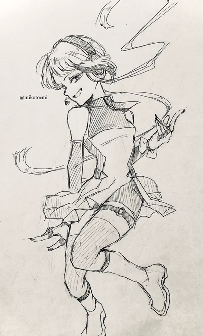 #創作 #オリジナル 

息抜きでたまに描くようならくがき。 