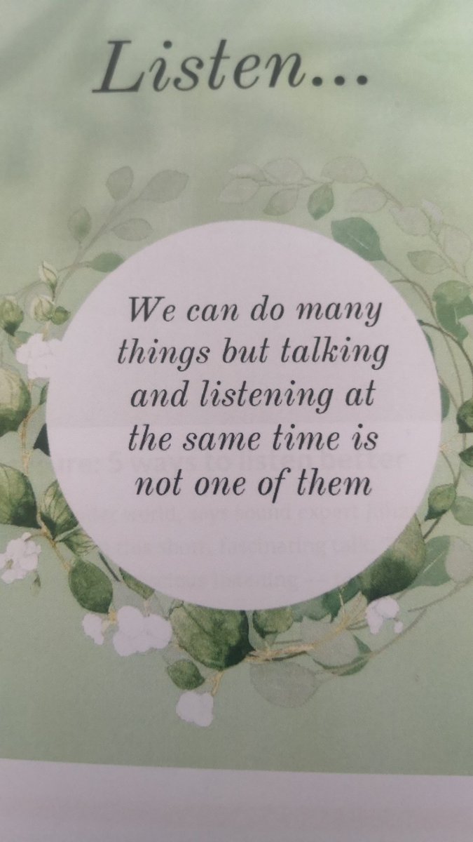 Studentmentor22's tweet photo. Working through the coaching assignment I am reminded regularly of the importance of listening as a leadership skill.
#leadership #pdsl @patriciamannixm @niamhickey @Leaders_SoE https://t.co/O9U5nOmRJl