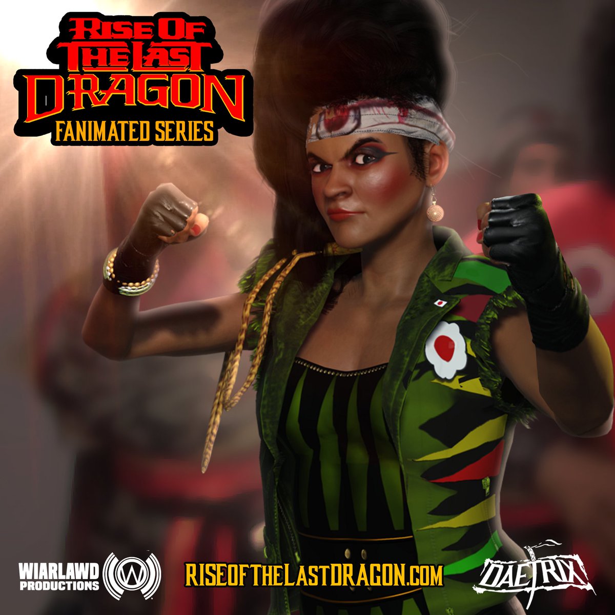 DAETRIX's tweet photo. "You look scared to me!! #thelastdragon fanimated series still in production https://t.co/36XhVvWd5I #riseofthelastdragon https://t.co/vvWfBXBNl9