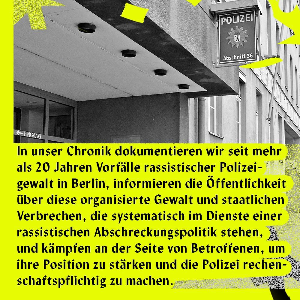 Kommt am Dienstag zu unser Panel Veranstaltung zum internationalen Tag gegen Polizeigewalt - 20 Jahre Chronik der Kampagne für Opfer rassistischer #Polizeigewalt #Berlin <a href="/cb_c_moi/">Céline</a>