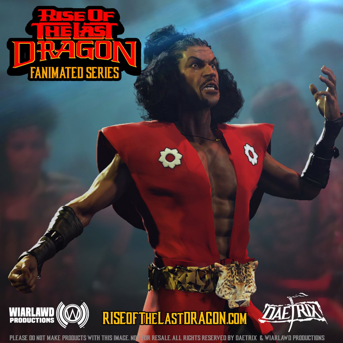 DAETRIX's tweet photo. Who's the baddest mofo lowdown around this town! #shonuff the fanimated series still Glowing  https://t.co/36XhVvWd5I #thelastdragon #riseofthelastdragon #animatedseries https://t.co/U1arJnRBIe