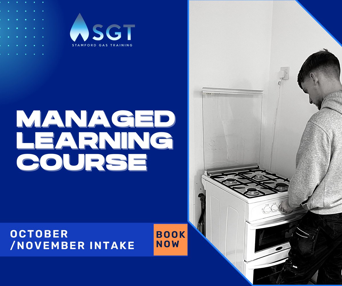 PLACES AVAILABLE: October/November intake on the Managed Learning Programme! 

Contact us to secure your place
⭐ 01780 484335
⭐ bookings@stamfordgastraining.co.uk
⭐ stamfordgastraining.co.uk