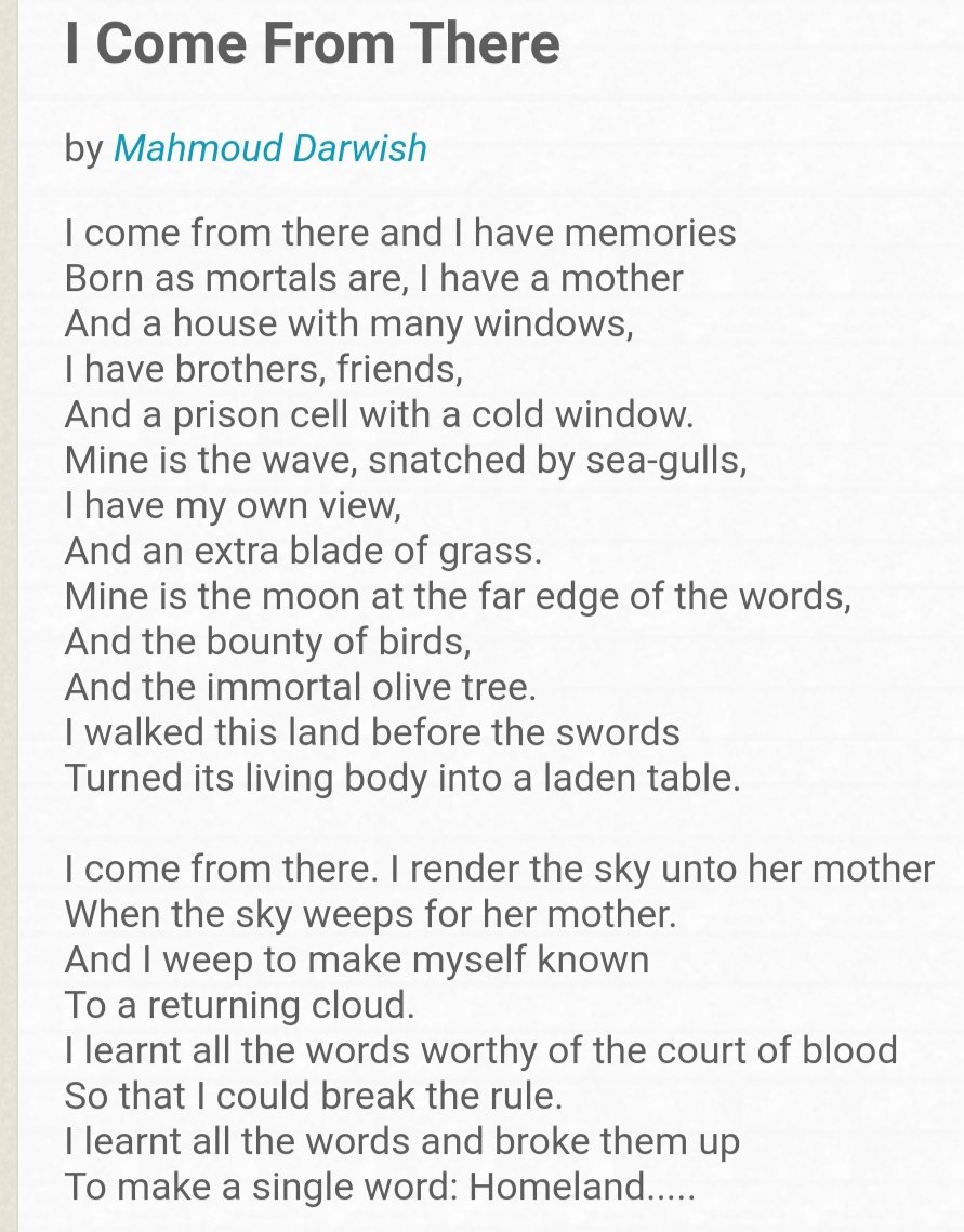 March 13th.
Happy birthday to Mahmoud Darwish, one of the most prominent figure of Palestinian literary intifada. 