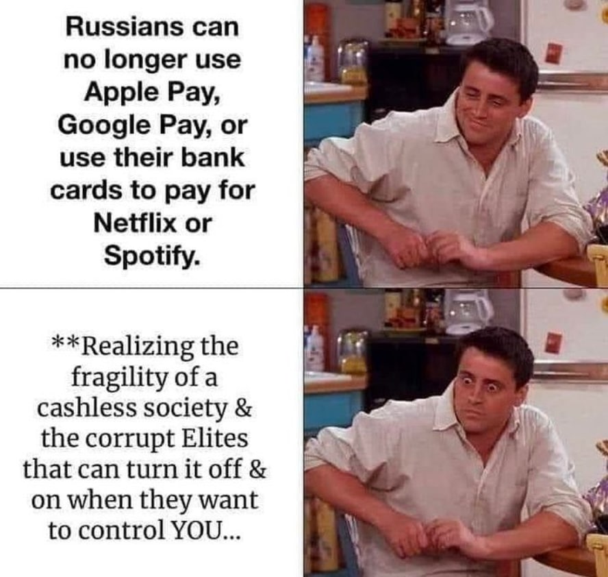 If they can do it to Russia, they can do it to you
