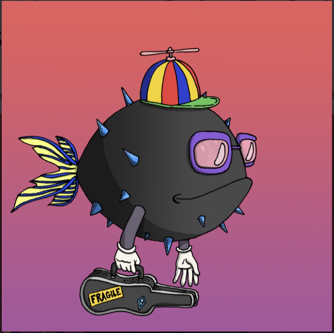 tee_bag123's tweet photo. @SSF_NFT My baby’s for life 
@SSF_NFT #SpikySpaceFish #FaMorie https://t.co/cW1Y9ERabV