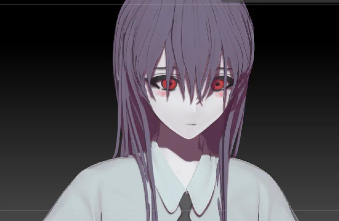 ZBrushで作ったのをレンダリングしたらアニメみたいになりました。 