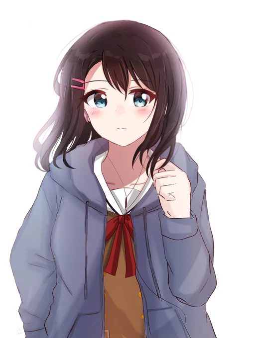 パーカー×制服美咲ちゃん

 #バンドリ 